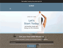 Tablet Screenshot of bwellboiselifecoach.com